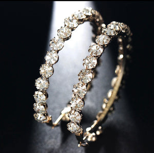 Diamond Chip Hoops