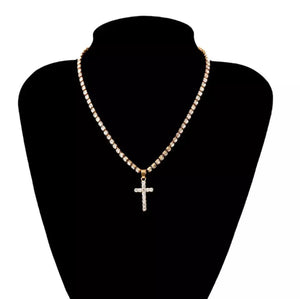 Shiny Little  Cross Necklace